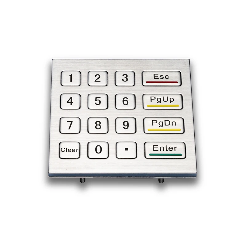 Matriz Ip65 à Prova Impermeável Água Atm Controle de Acesso Terminal Industrial Máquina de Venda Automática Número Metal Teclado Inox 4x4 - Imagem 3