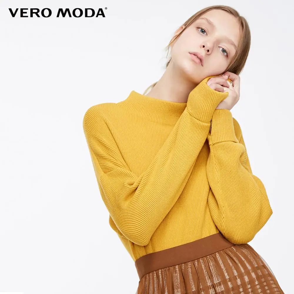 

Vero Moda Women's Rib Round Neck Drop Sleeves Loose Sweater | 318313528