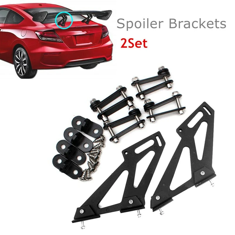 Universal Car Rear Wing Bracket Tail Spoiler Holder Aluminum Alloy