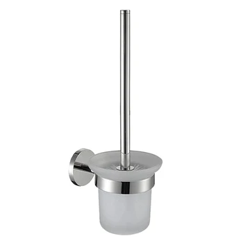 

1 Toilet Brush and Holder Wall Mounted Stainless Holder for Office Home Bathroom