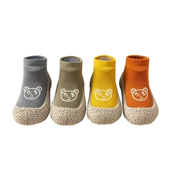 Unisex Baby Floor Socks Shoe Children Spring Autumn Non-slip Soft-sole Toddler Shoes Kids Cotton First Walkers(0-3years)