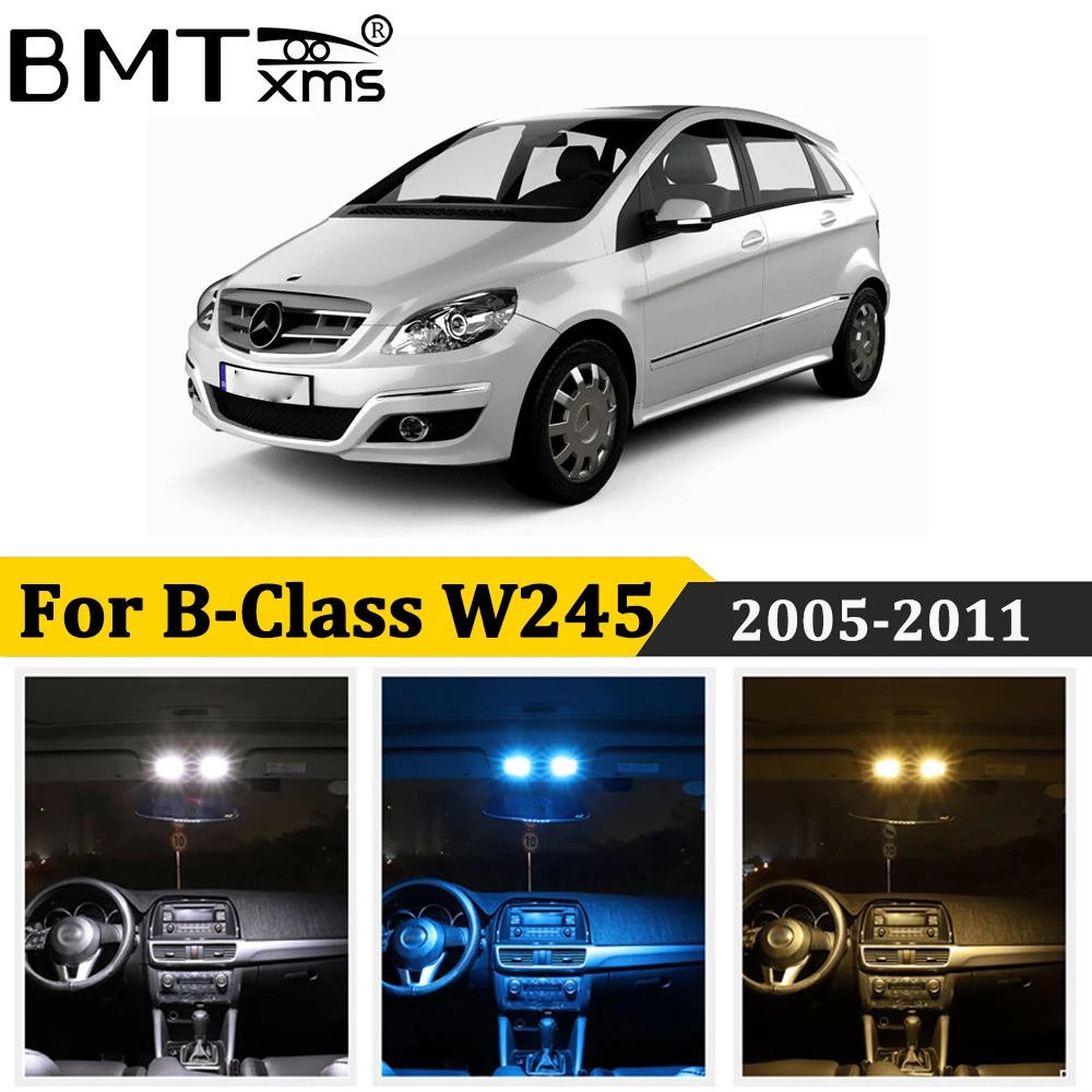 BMTxms 17 шт. Светодиодная лампа для освещения салона автомобиля Canbus Mercedes B класс W245