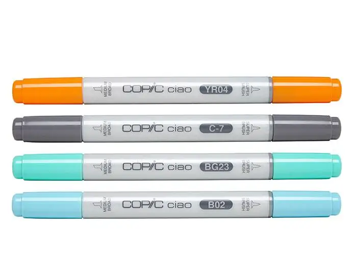 Copic Ciao маркеры с двойным наконечником на спиртовой основе художественные маркеры