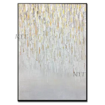 

Abstract White Thick Texture Design Handmade Oil Painting Wall Canvas Art Wall Pictures Paintings For Home Living Room Decor