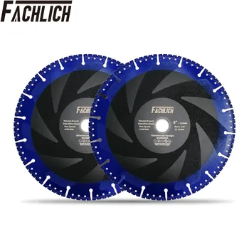 

FACHLICH 2pcs/pk 9"/230mm Diamond Rescue Saw Blades Demolition Blades Cut Off Wheels Cutting Disc for Iron Concrete Stock