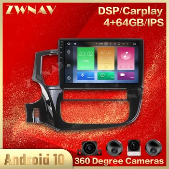 

360 Cameras Screen Car For Mitsubishi Outlander 2014 2015 2016 2017 2018 2019 Android Multimedia Audio Radio Recorder GPS Head