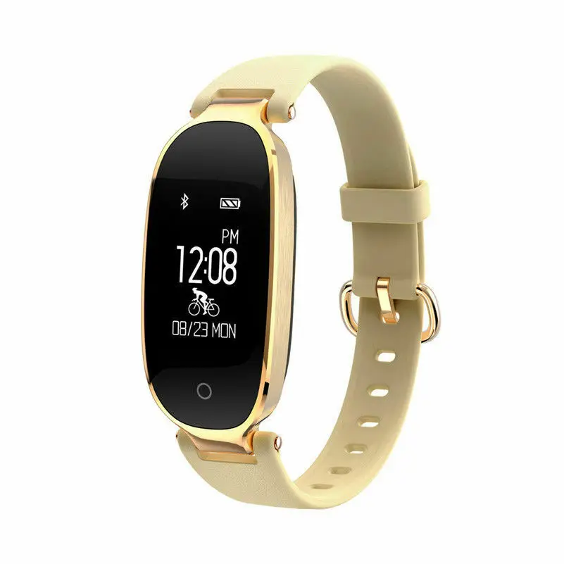S3 Color Business Lady Smart Wristbands IP67 Waterproof Fitness Bracelet Heart Rate Monitor Smartband Female Women Watch Ban