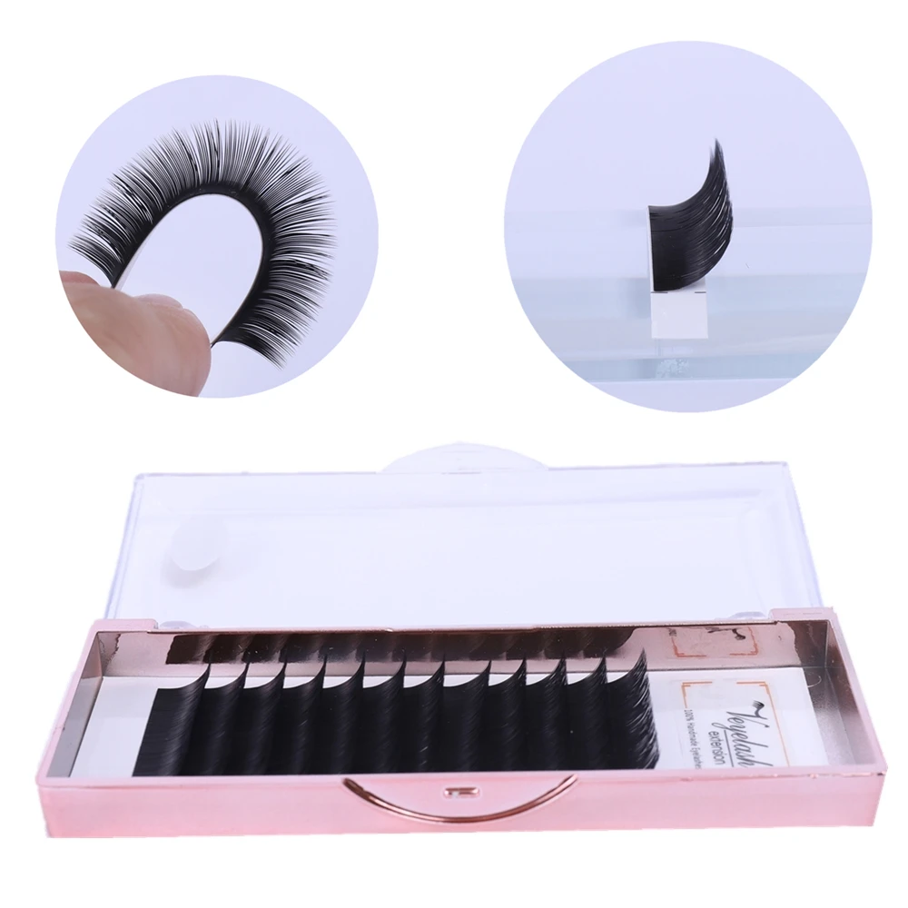 

WOWANGEL Free shipping J B C D L curl Russia Synthetic mink Lash Extension private label eyelashes individual eyelash extension