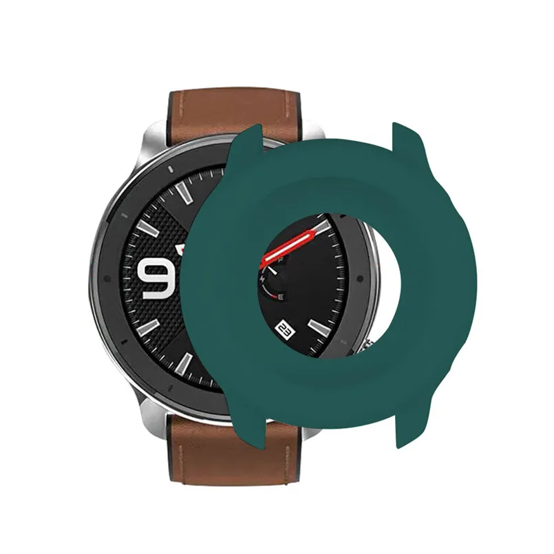 Replacement Case for Huami AMAZFIT GTR 47mm Soft TPU Protection Silicone Full Case Cover Shell Silicone Frame Protective 40AUG1523