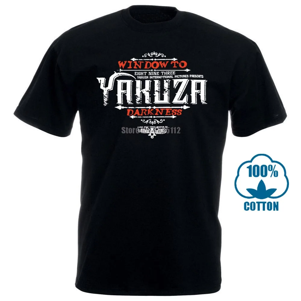 Yakuza Мужская хлопковая футболка с короткими рукавами 012826|Футболки| |