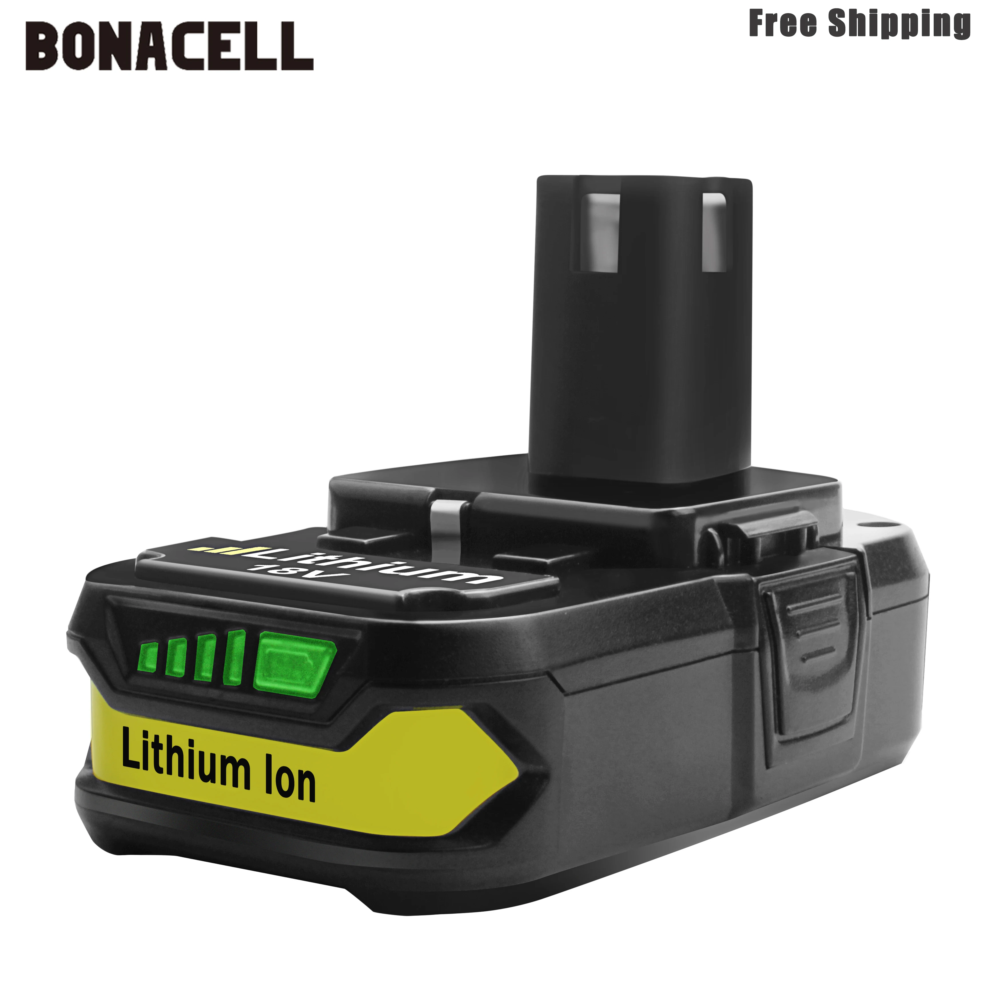 Bonacell 2500 мА/ч, Перезаряжаемые Батарея Замена батарей Li-Ion Батарея для Ryobi P104 P105 P103 P107 P731 P740 P741 P780 P813 L50