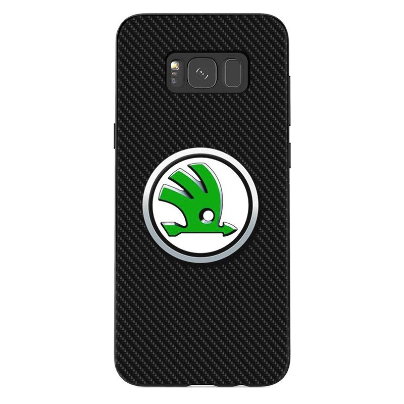 Мобильный чехол для телефона для samsung A10s A20s A30s A40s A50s A3 A5 A6 A7 A8 A9 A10 A30 A40 A50 A70 J6 плюс полное покрытие для автомобиля Skoda логотип