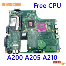 NEWRECORD per V000109090-Toshiba Satellite A200 A205 A210 scheda madre del computer portatile GM965 DDR2 scheda principale CPU gratuita