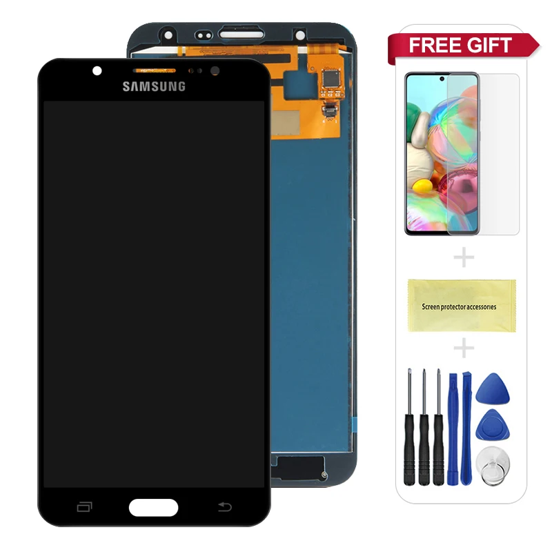 ЖК дисплей 5 ''для Samsung Galaxy J7 2015 J700 J700F J700M J700H с сенсорным экраном и дигитайзером