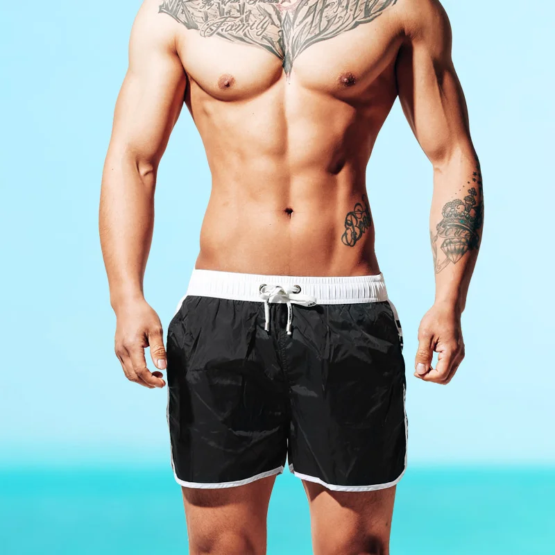 

New Quick Drying Summer Swimwear Men Loose Swimming Trunks Sexy Sunga Mens Beach Shorts Large Size Mayo Sungas De Praia Homens