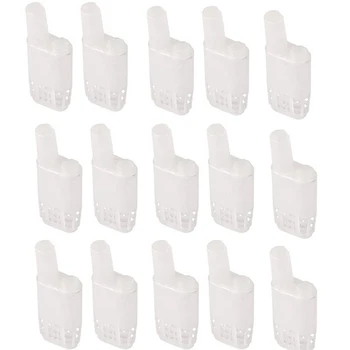 

NEW-Beekeeping Cages Plastic White Bee Queen Cages Bee Tools Apiculture Bee Equipment Protection Queen Bee Cage 200 Pcs