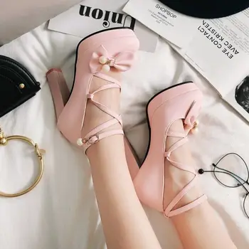 

Single Shoes Autumn New Style Versatile Thick with High Heels High Heel Hipster Gentle Good Girl Shoes