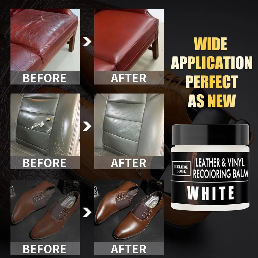 Leather Vinyl Repair Filler Compound Cream Leather Restoration Cracks Sofa Leather Seat Repair Cream Auto Car Seat Clean turtle wax ice