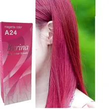 BERINA Professional крем для волос-перманентный цвет краски-A24: пурпурный