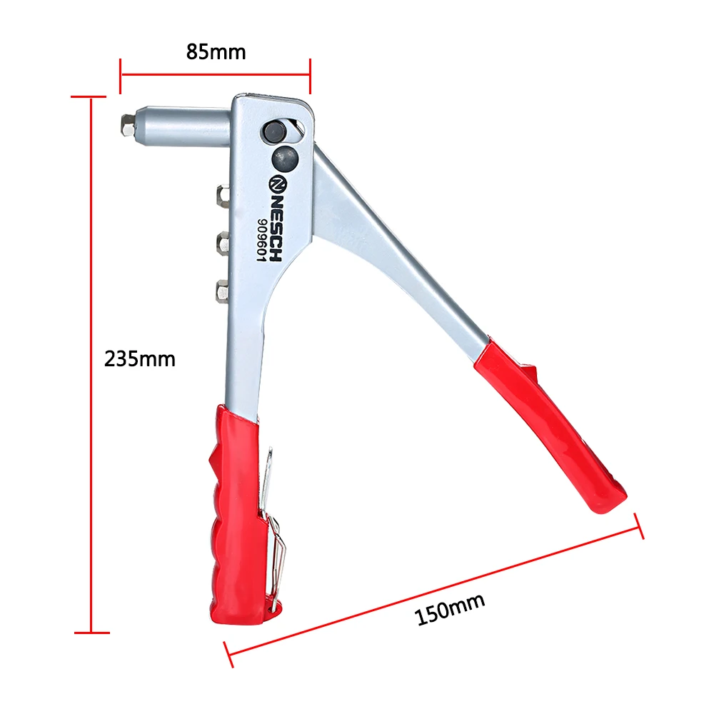 Ручной клепальный пистолет ручной легкий вес заклепки пистолет комплект слепой ручной инструмент желобок ремонт надежные инструменты