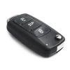 KEYYOU NEW 3 Button Flip Fob Remote Folding Key Shell for VW VOLKSWAGEN Tiguan Golf Sagitar Polo MK6 Uncut Blade Fob ► Photo 3/6