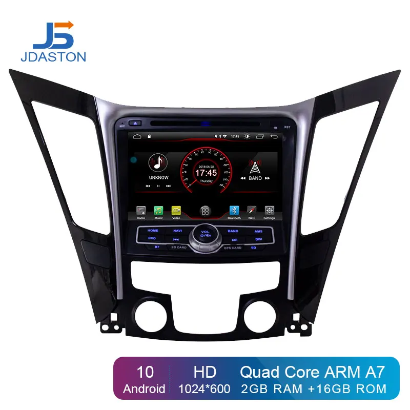 JDASTON Android 10,0 автомобильный dvd-плеер для HYUNDAI Sonata i40 i45 2011- Мультимедиа gps навигация 2 Din автомагнитола аудио стерео