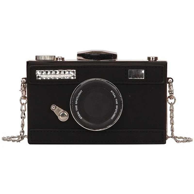 

BEAU-Personalized Design Fashion Camera Shape Clutch Nubuck Shoulder Bag Ladies Casual Mini Messenger Bag Purse