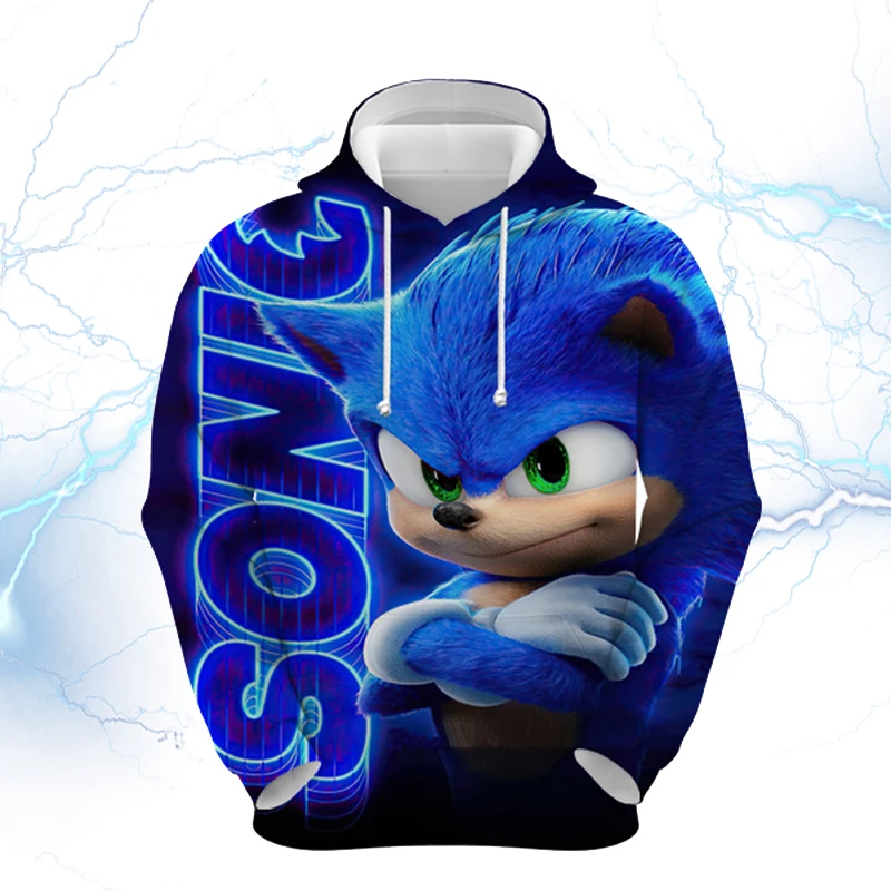 

Sonic Women 3d Print Hoodie Sweatshirts Winter Japanese Fashion Hoody Female Girls Teens Long Sleeve Hoodie Tracksuit Warm