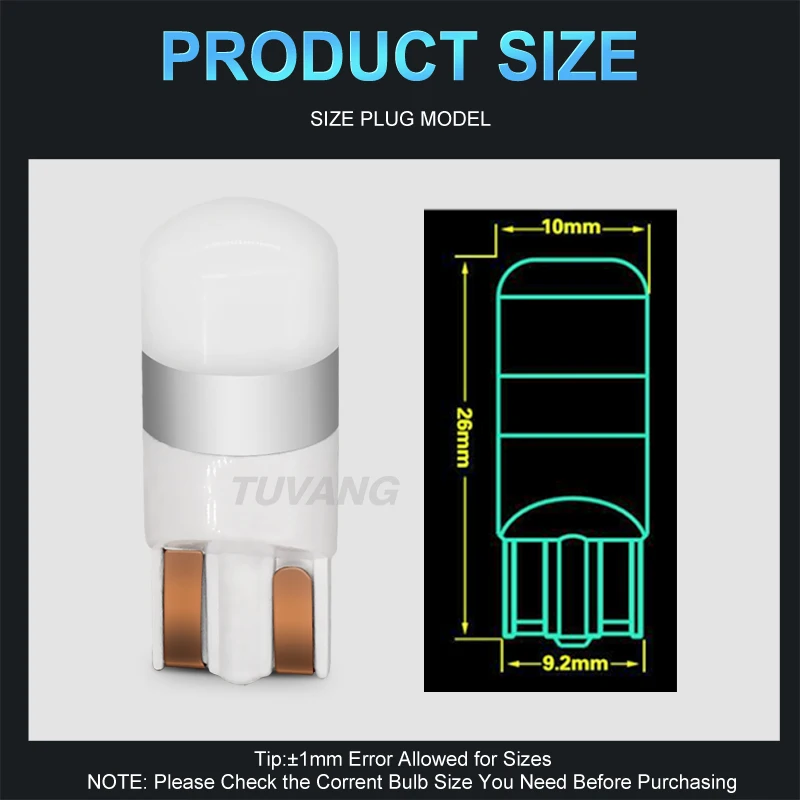 2x T10 W5W светодиодный светильник 3030 SMD 168 194 Габаритные фонари для автомобиля лампа