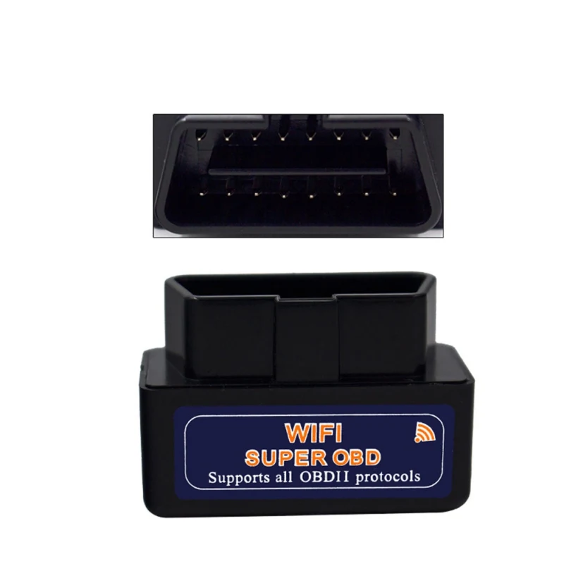 Супер Мини ELM327 Wifi V1.5 PIC 18F 25K80 диагностический сканер OBD2 Wi-Fi ELM 327 считыватель кодов