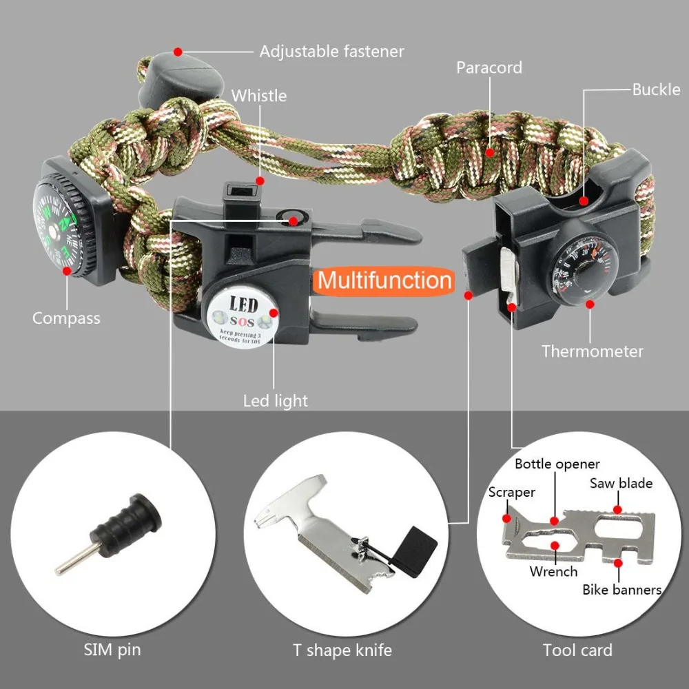 Survival bracelet survive tool edc (4)