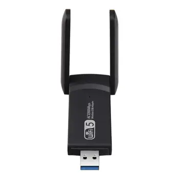 

USB Wifi Adapter 1200mbps Dual Band USB 3.0 Wifi Dongle 3dbi High Gain Antenna for PC Wireless