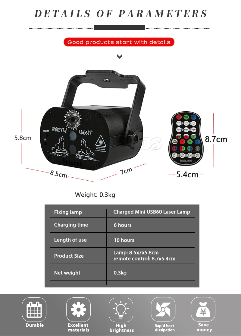 Светодиодный лазерный стробоскоп 4в1 DMX512 сценический эффект света хорошо подходит для DJ диско день рождения вечеринки свадьбы/Рождество украшения клубов и бара