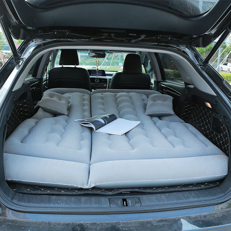 JASSE Car Travel Inflatable Mattress Air Bed Cushion Camping Universal SUV Extended Air Couch with Two Air Pillows 19Y01001 - Название цвета: C3 blue