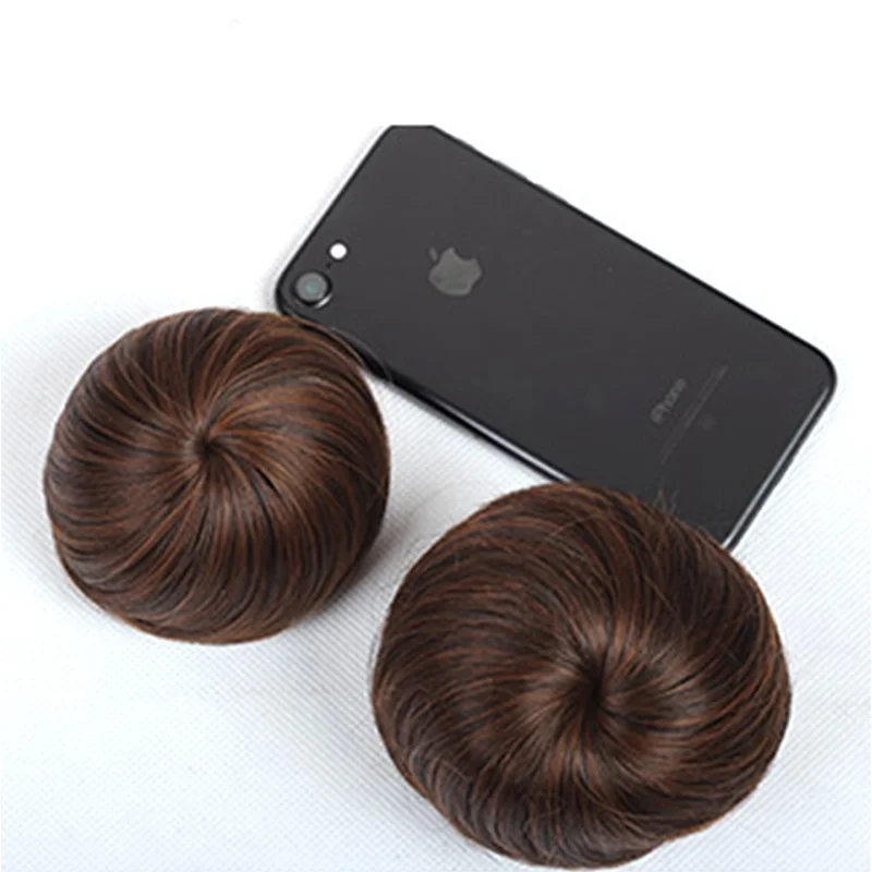 LUPU синтетическая резинка для волос шиньон с зажимом в шиньон эластичная лента для волос Булочки с кулиской 9 цветов термостойкие
