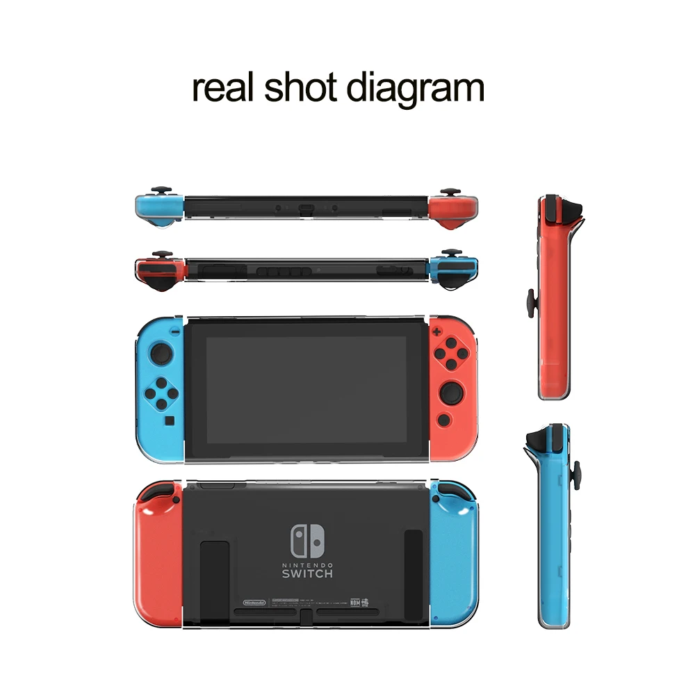 YOSH шт. кристально чистый съемный чехол для nintendo Switch 5 частей чехол противоударный