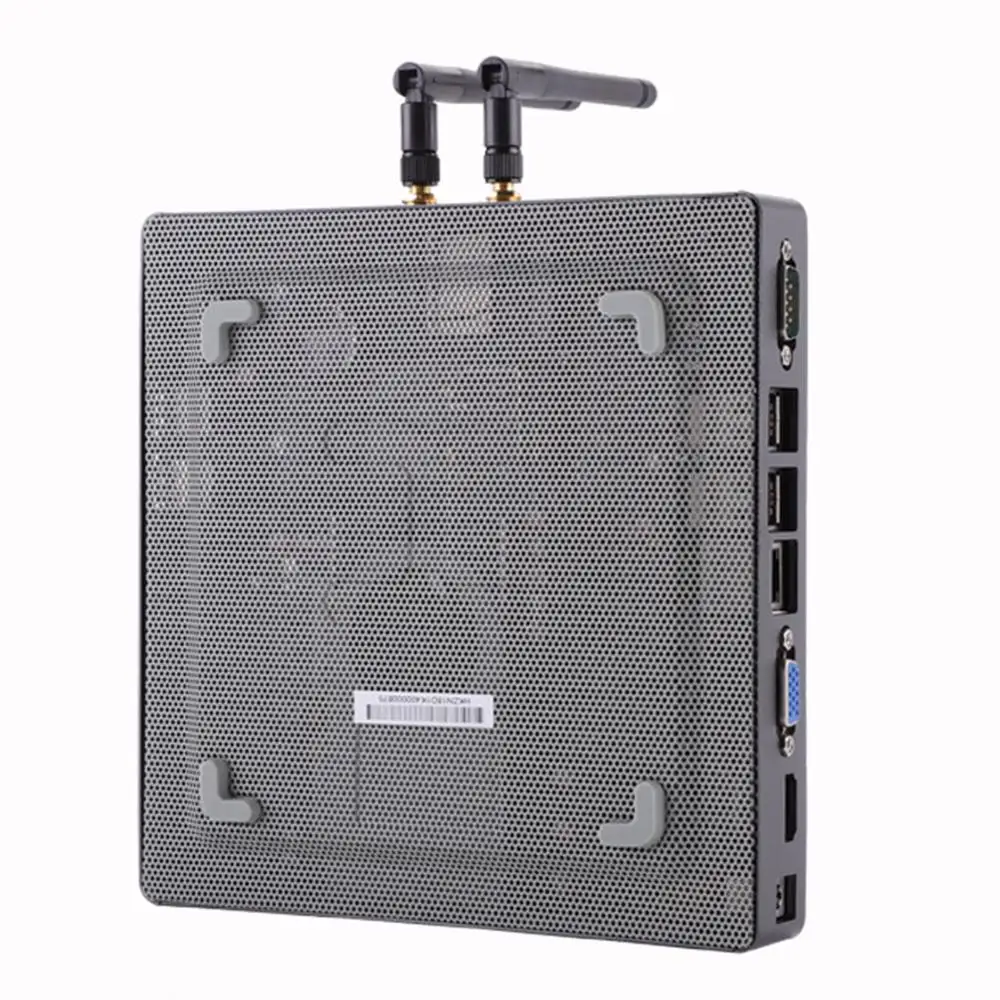 Мини ПК настольный компьютер AMD Quad Core LX 420 Windows 10/Ubuntu (серый) [HUNSN BH08GL]