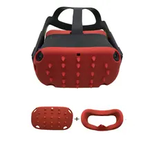 2в1 чехол для шлема и защита от пота, светящаяся маска для глаз, Накладка для Oculus Quest VR, защитный Пылезащитный Чехол для кожи, аксессуары