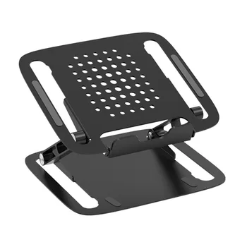 

Cooling Ventilated Riser Laptop Stand Adjustable Angle Ergonomic With Heat Vent Holder Desktop Notebook Non Slip Lightweight