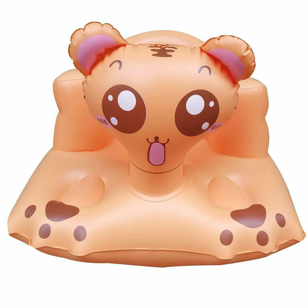 

For Babies Kids Learn Sound Dinner Chair Cute Cartoon Home Portable Multifunctional Seat Bath Stool Outdoor Inflatable Sofa Play
