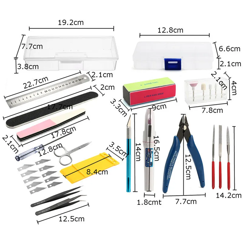 

Model Basic Tool Set Plastic Toy City Building Model Tool Kits DIY Suite Of Tools Hobby Accessory