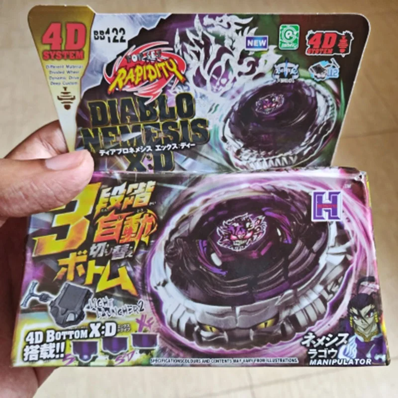 

1 Pcs Baybladed Metal Fusion 4D Set NEMESIS X:D+Launcher Kids Game Toys Children Christmas Gift BB122 Lct_028