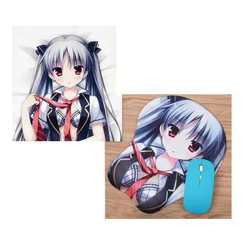 

FFFAS 5 Pieces Custom Print 3D Mouse Pad Mat Customised Silicone Gel Sexy Wrist Rest Oppai Hip Boob Breast Mousepad for Laptop