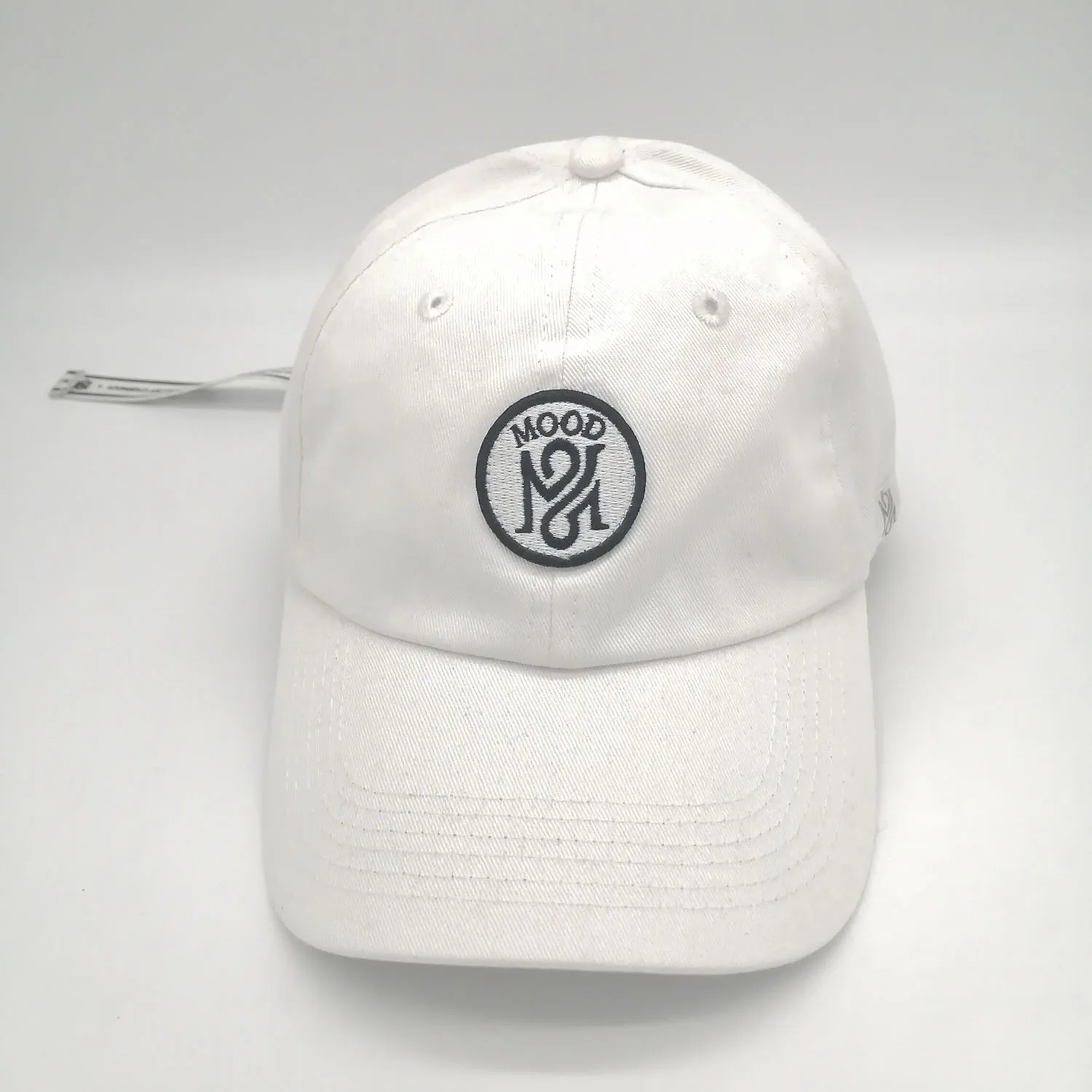 plain white baseball cap
