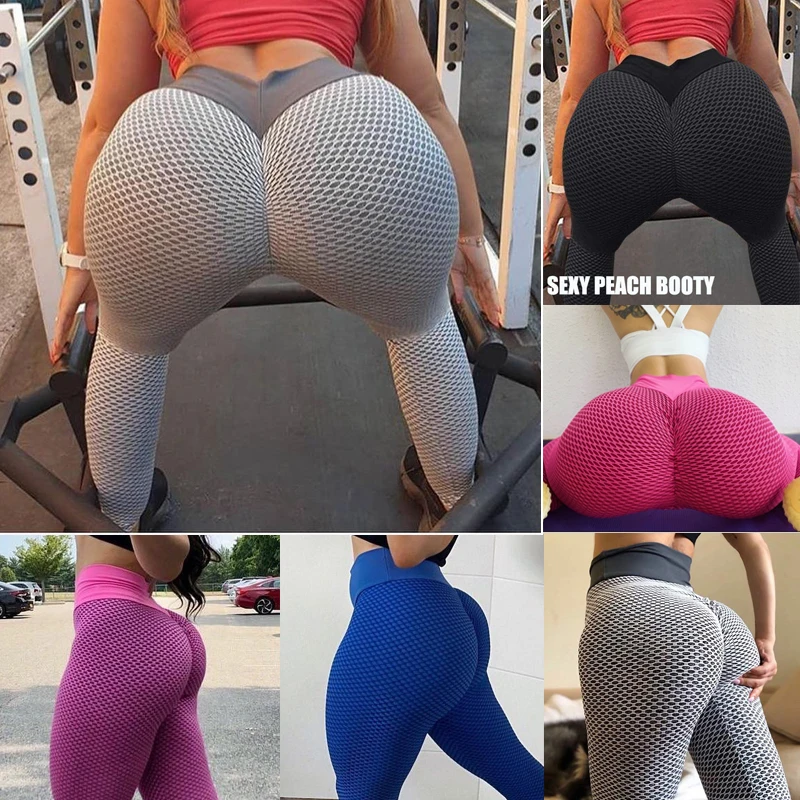 KIWI RATA Women's High Waist Yoga Pants Tummy Control Slimming Booty Leggings Workout Running Butt Tights