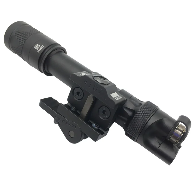 US $70.06 New Tactical Flashlight M622V Scout Light DS07 switch Whitelight and Strobe Output with ADM Weapon Mount Fit 20mm Rail Hunting