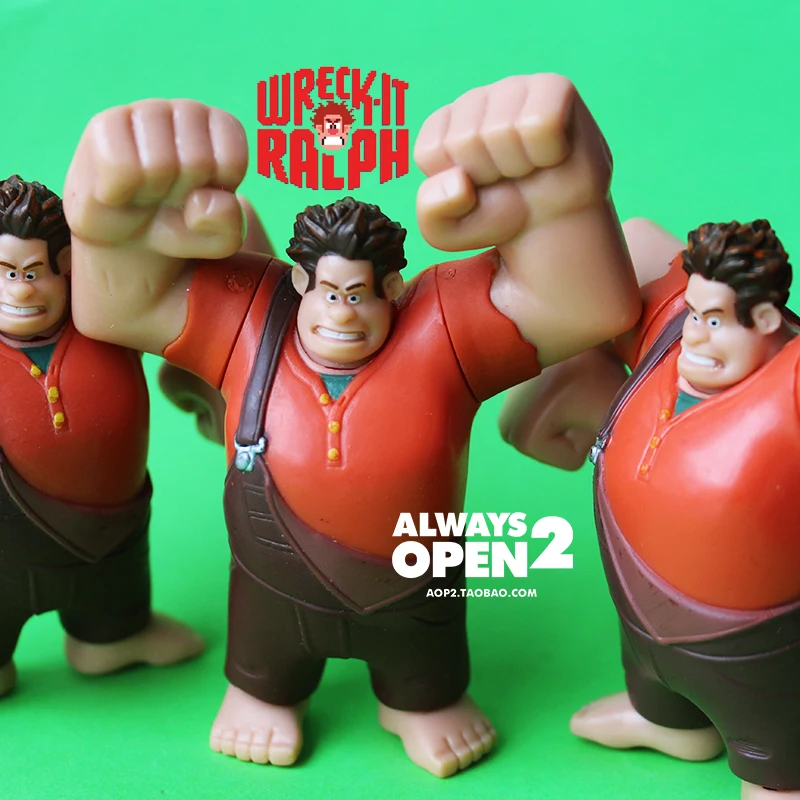 1Pcs Disney Movie Wreck-It Ralph Figure Toy Dolls Solid Pvc Arm