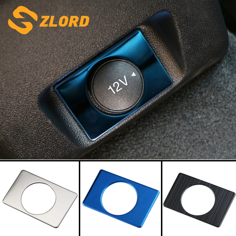

Zlord Stainless Steel Rear Car Cigarette Lighter Lamp Switch Cover Frame Trim Fit for Ford All New Focus 2019 2020 Accessories
