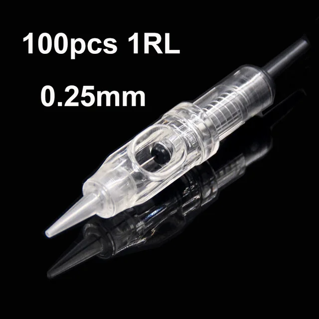 dermografo tattoo Machine 600D-G Rotary tattoo Machine Electric Swiss Motor for Semi PMU And MTS Permanent Makeup eyebrow lips - Цвет: 0.25MM 100PCS
