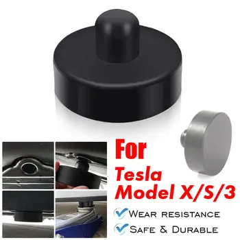 

1/4Pcs Black Rubber Jack Lift Point Pad Adapter Jack Pad Tool Chassis Jack Car Styling Accessories For Tesla Model X/S/3